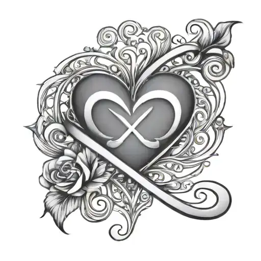 Infinity Symbol With A Heart And The Name Jeromy