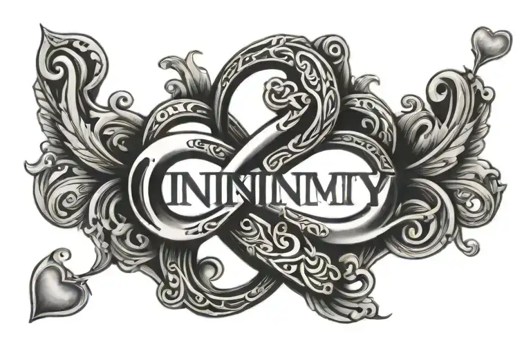Infinity Symbol With A Heart And The Name Jeromy