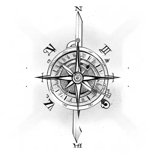 Clock Compass Map Anchor