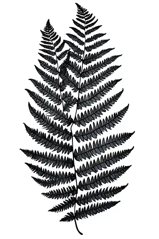 Fern Leaf Snow Drop Flower