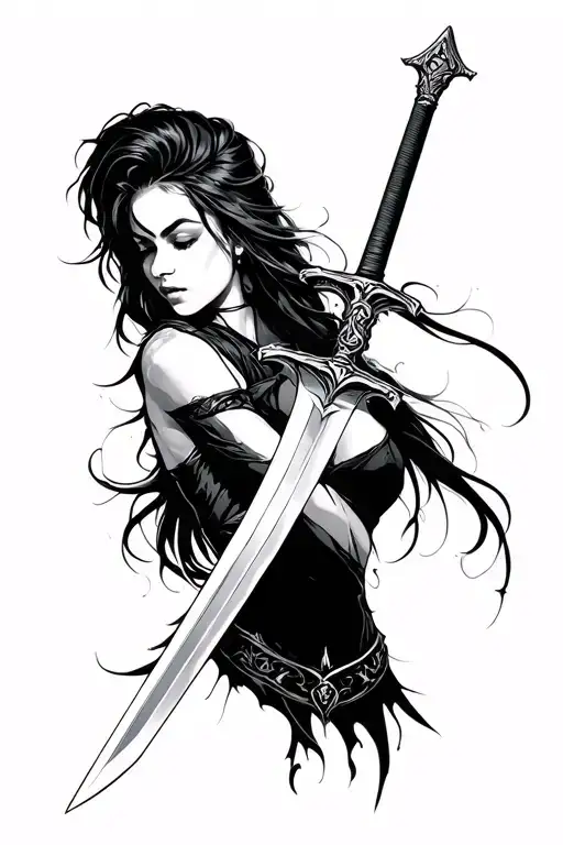 Womens With Sword