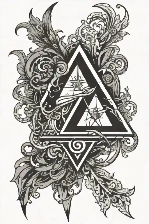 Open Delta Symbol Surrounded