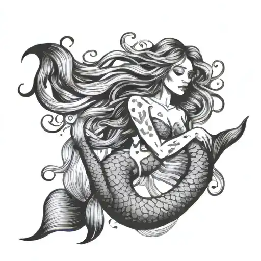 Mermaid Mother Of Two