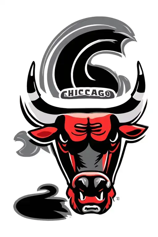 Chicago Bulls Logo With Chicago Bears Logo