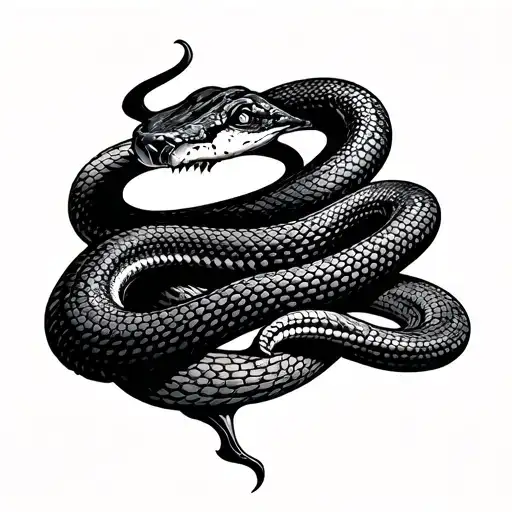 Snake That Sheds In The Shape Of A Cross