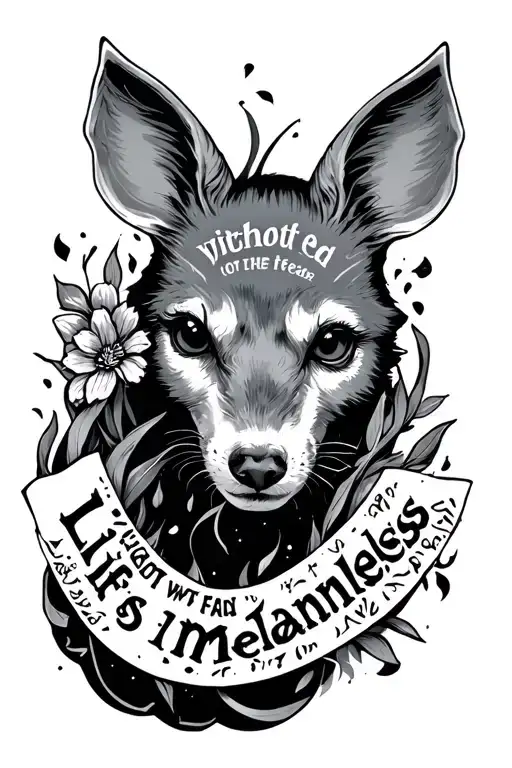 Without Fear Life Is Meaningless Word