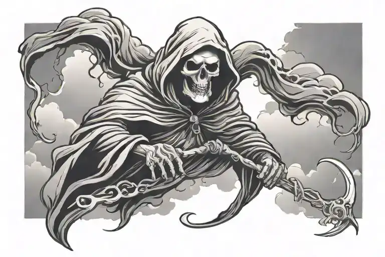 Grim Reaper Clouds Storm Clouds