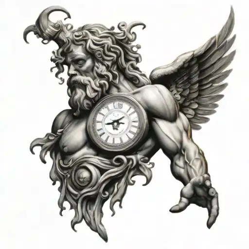 Zeus And Time Clock Melting