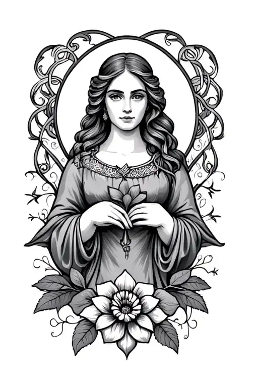 Irish Tattoo Symbolizing Love And Strength For A Woman Remembering Her Grandmother