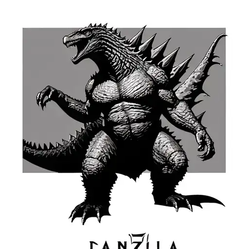 Godzilla With The Name Danzilla