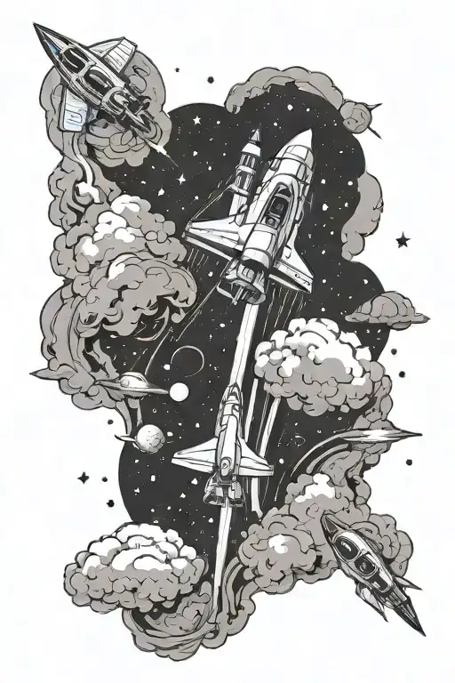 Fineline Space Theme With Cosmic Dust Clouds Galaxy