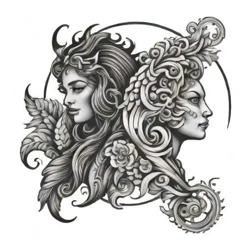 Leo Gemini Pieces Virgo Zodiac Sign Formed