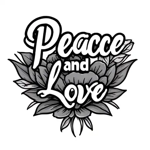 Tattoo That Says Peace And Love