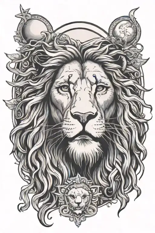 Jesus Face Lion Moon Transition Path