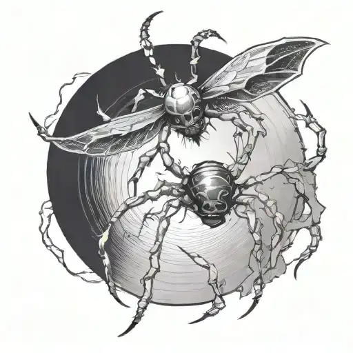 Spinder On A Vinyl Album Cover