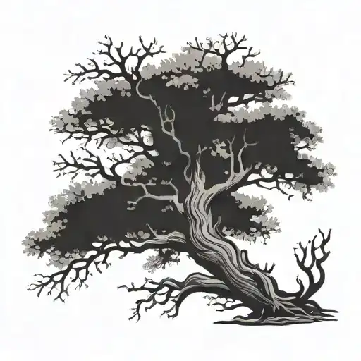 Oak Tree With Initials