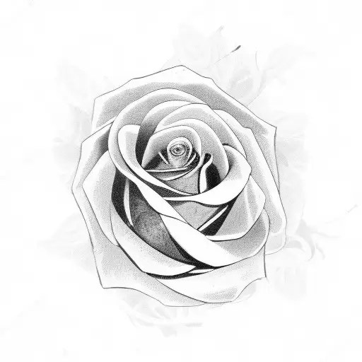 Black Rose With An Eye In The Middle