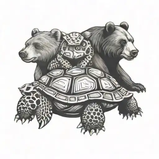 A Bear A Sea Turtle And A Lady Bug