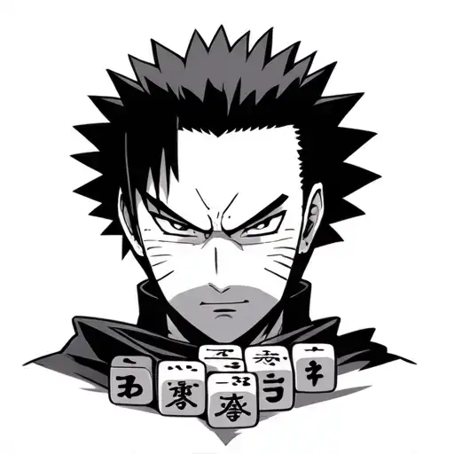 Design A Tattoo Of Shikamaru From Naruto Playing Mah Jong