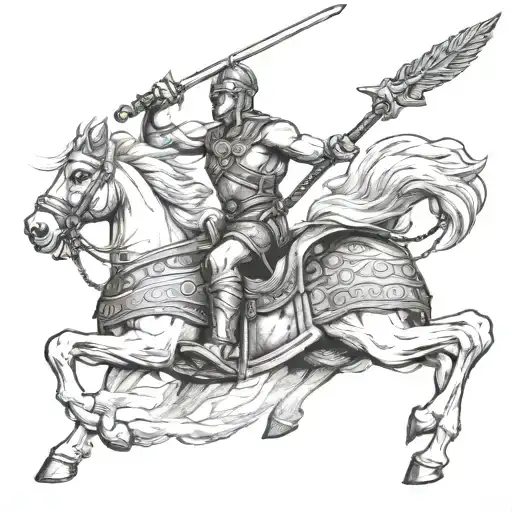 Warrior Driving A Chariot