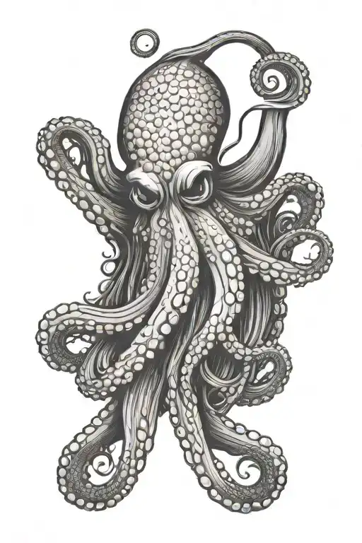 Fierce Nautical Octopus Wrapped Round