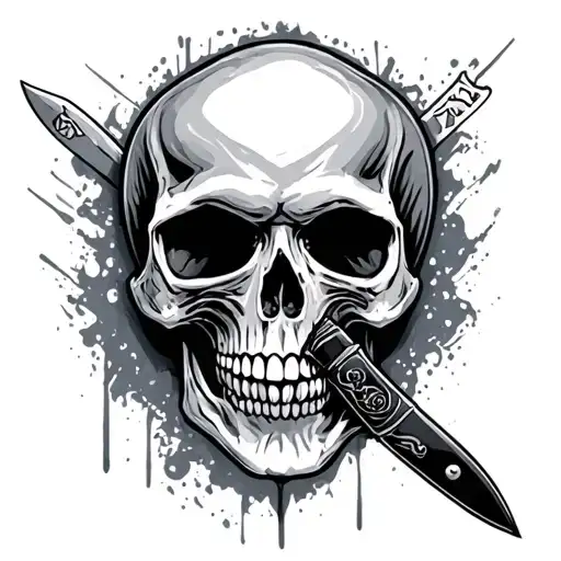 Knife Sharp With Skull