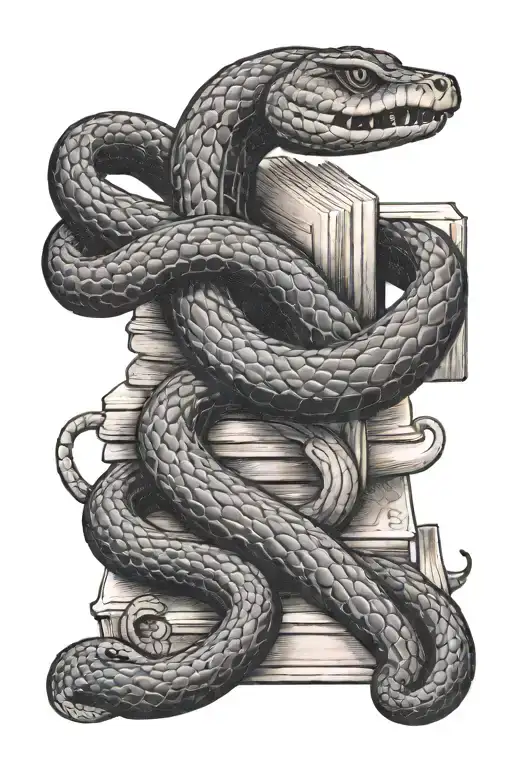 Book And Snake