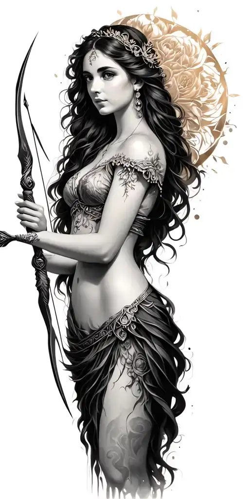 Goddess Bow And Arrow