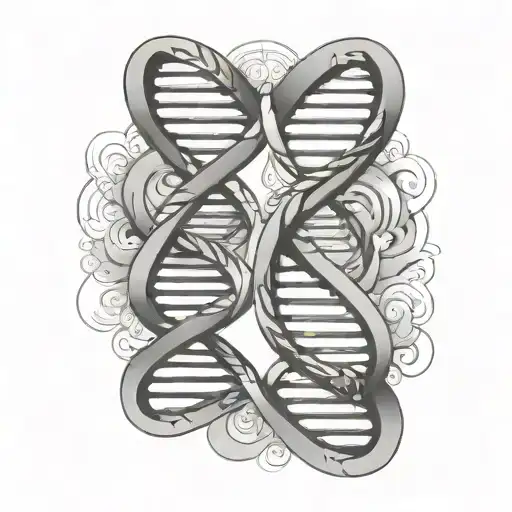 Dna And Infinity Symbol