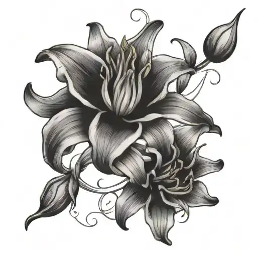 Rose Lily Intertwined