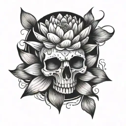 Water Lily Skull