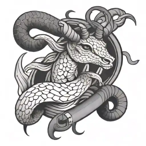 Deer Head Horn Snake Gemini Mars Sign Becoming