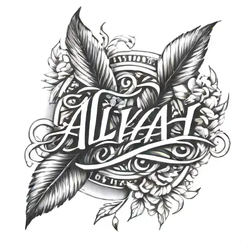 Script Aliyah Roman Numerals Vll V Xl