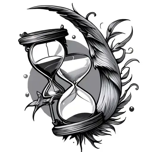 Sagittarius And Hourglass