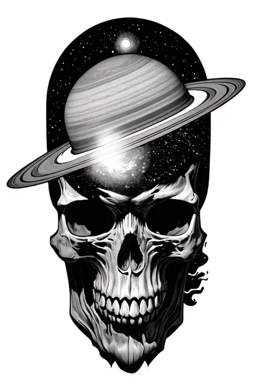 Saturn Nebula Tri Skull Surrounded