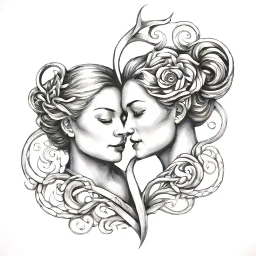 Mother And Daughter Infinity Symbol