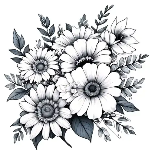 November And August November Birth Flower Bouquet