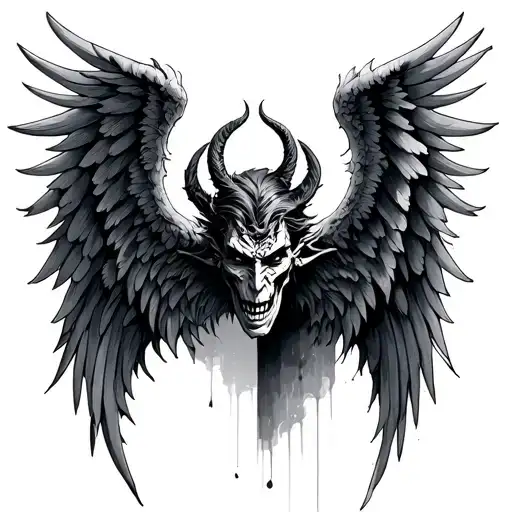 Demon Half Angel Wings