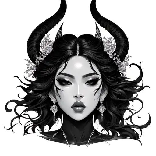 Black Woman Japanese Demon