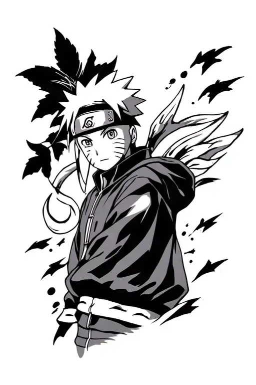Naruto Anime Inspired Tattoo Design