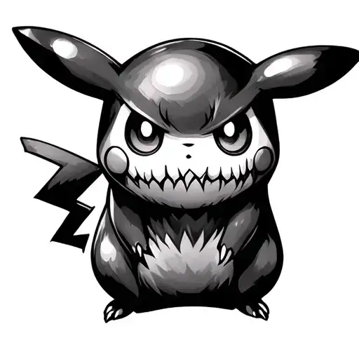 Pikachu In Scary Polka Style