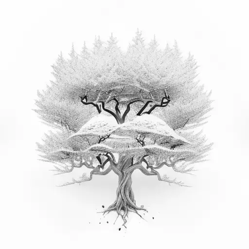 Tree Growing Out Of Adoption Symbol