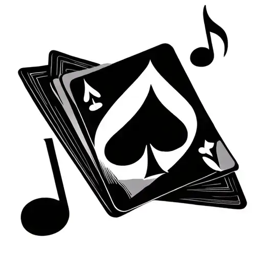 Cards And Music Notes