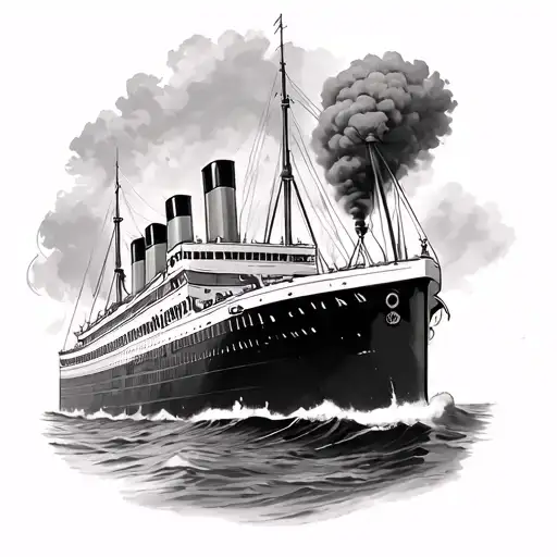 Queen Mary Steam Ship Crossed With Flying Scotsman Steam Train