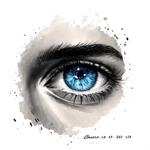 Gf Blue Eyes With Date On Arm