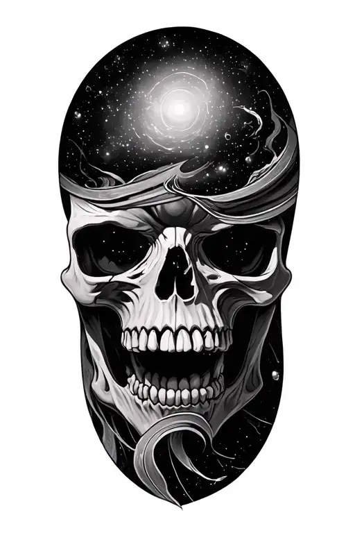 Saturn Nebula Tri Skull Surrounded