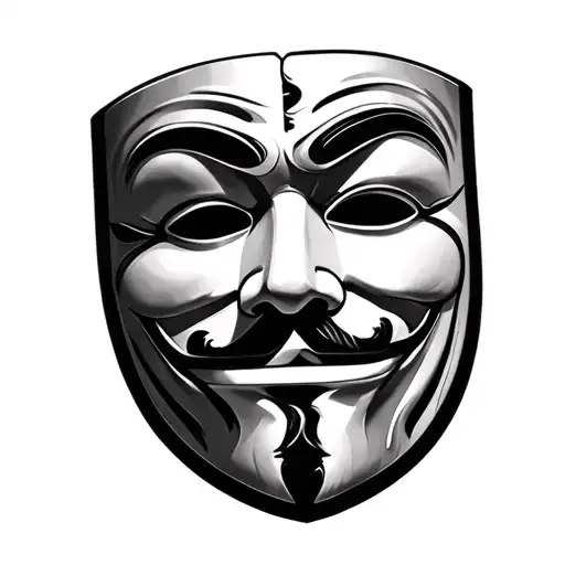 Guy Fawkes Mask Split