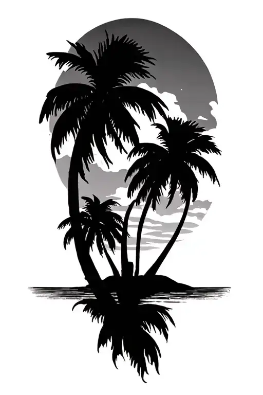 Tropical Palm Trees Florida Keys