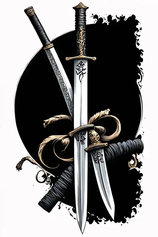 Katana Sword Embedded