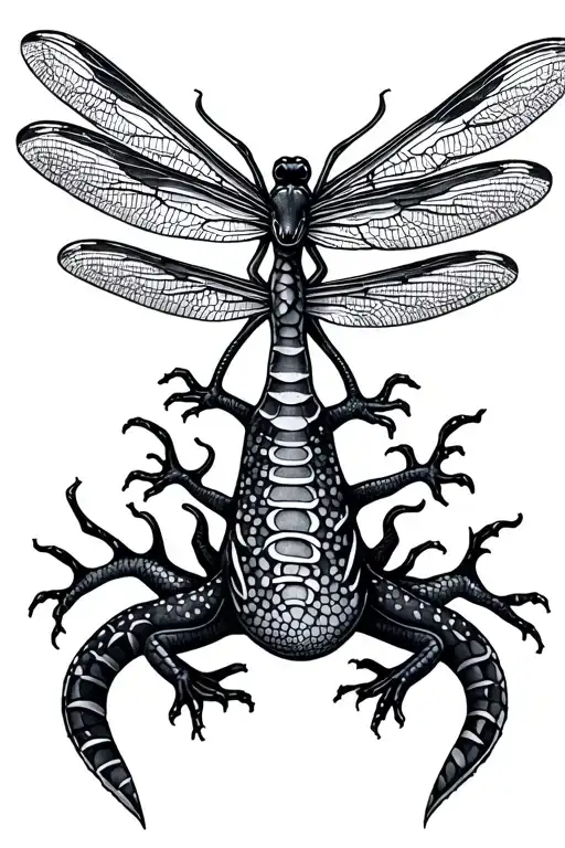Salamander And Dragonfly Tree Of Life